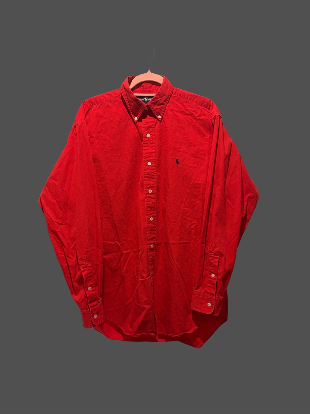 1990’s Vintage Polo by Ralph Lauren Red Blake Button-Down Oxford Shirt